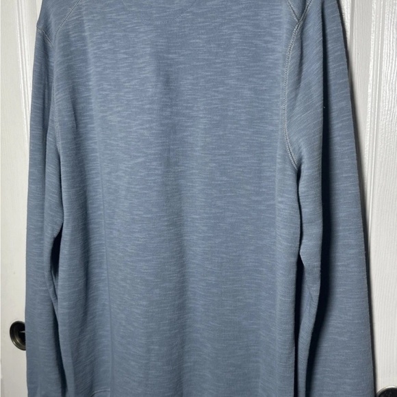 Flag & Anthem Men's Sweater X-Large Blue Quarter-Zip Pullover Cotton Dry Goods - Picture 8 of 11